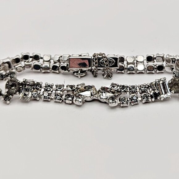 Kramer of New York Rhinestone Bracelet - Vintage 7 Inch Rhinestone Bracelet - Picture 2 of 5